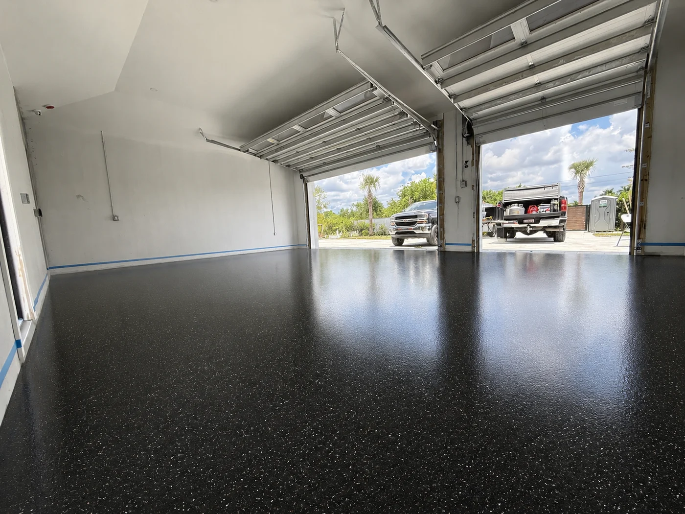 Completed PRVN epoxy floor after coating